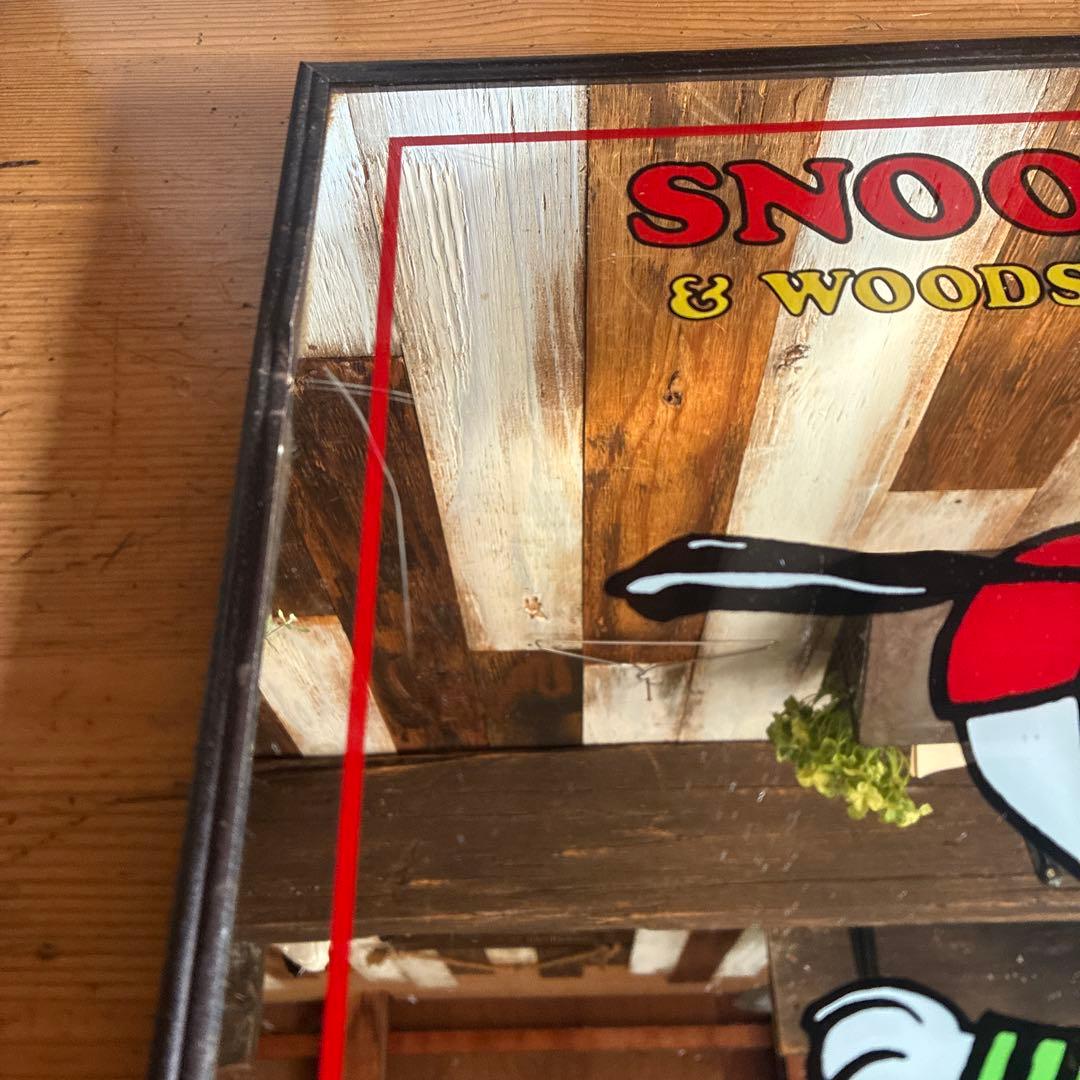 スヌーピー & ウッドストック ミラー　レトロ　ヴィンテージ