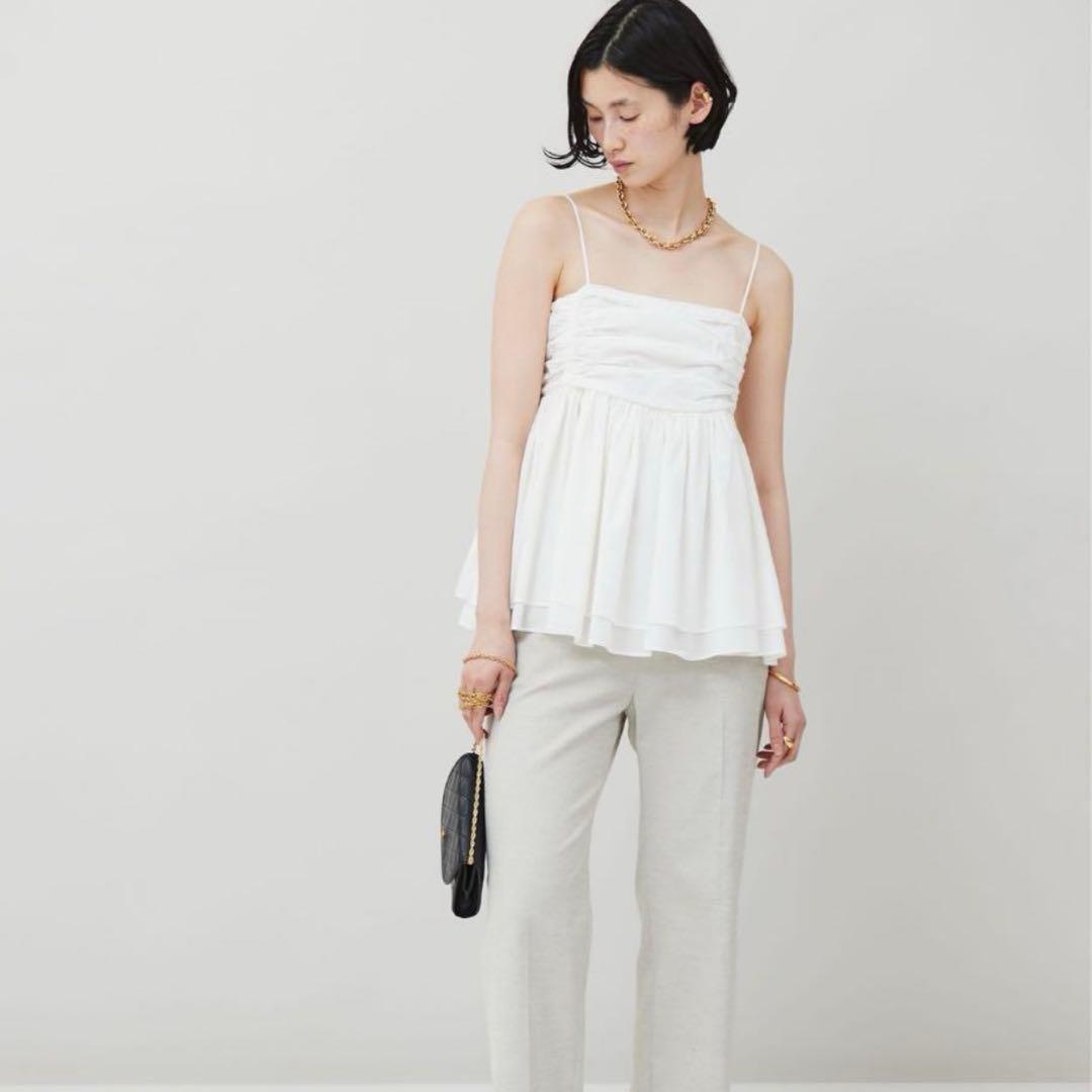 【美品】Curensology カレンソロジー レイヤードキャミソール ぺプラム