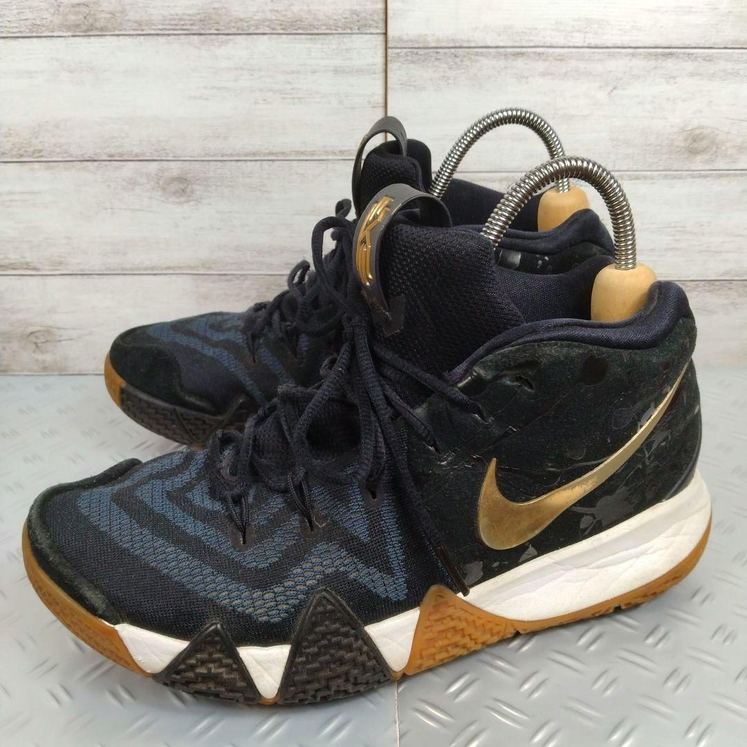 メンズ☆ナイキ　カイリー4　EP　スニーカー　27cmブラック＆ゴールド　バスケ