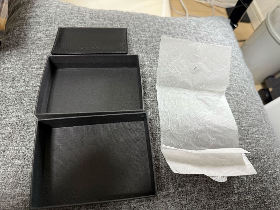 鑑定済み　箱付き　ブルガリ　BVLGAR 名刺入れ　カードケース　黒　ブラック