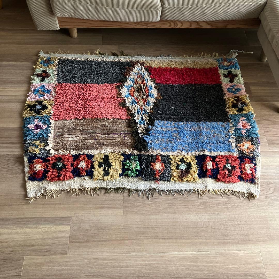 モロッコ　ラグ　ヴィンテージボシャルウィット