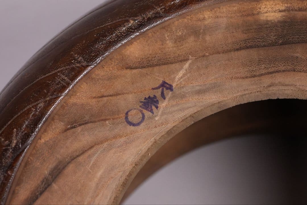 尺参 桐火鉢 金蒔絵 螺鈿細工 幅37.8cm 尺3 蔦 鳥 草【MB32】