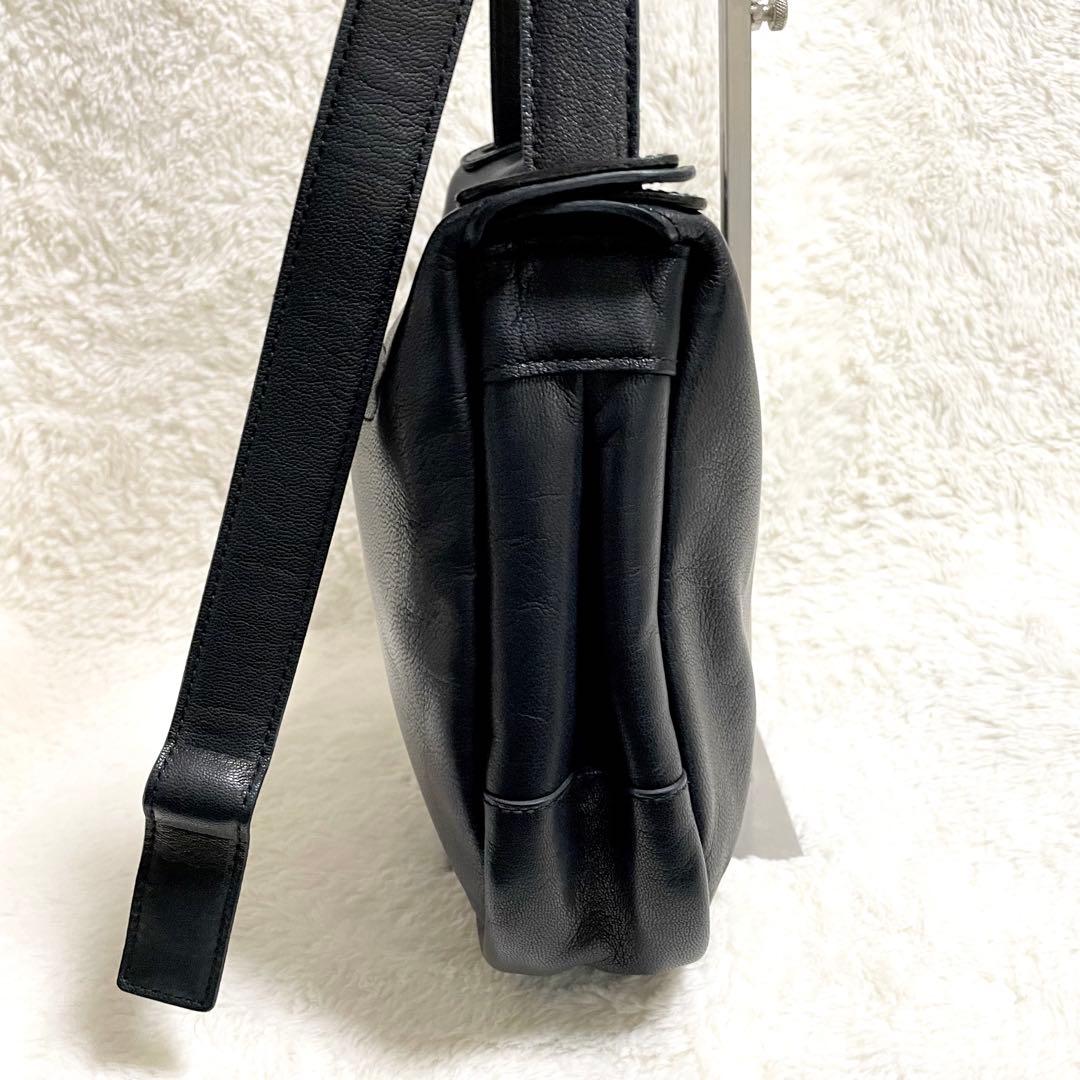 【未使用級✨】STYLE CRAFT ゴート ショルダーバッグ ブラック レザー