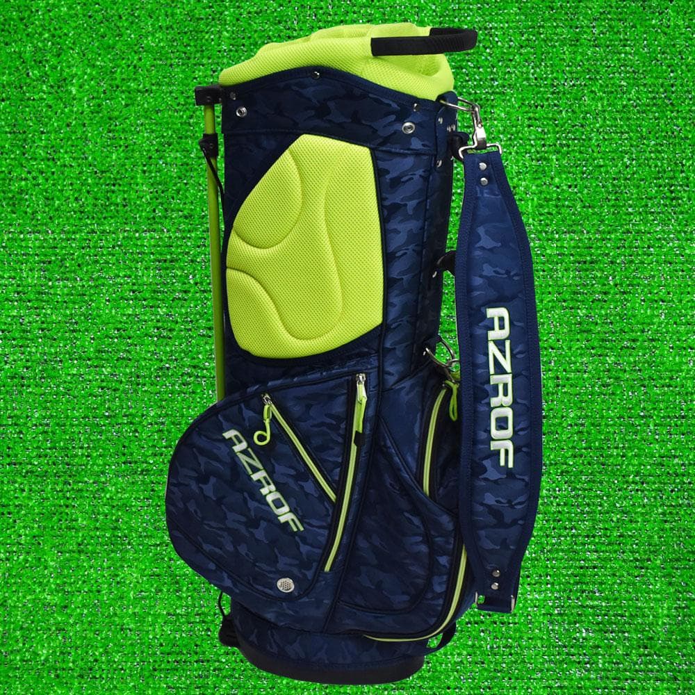 AZROF/アズロフ ゴルフ スタンド式 キャディバッグ【ブルーカモ】美品！