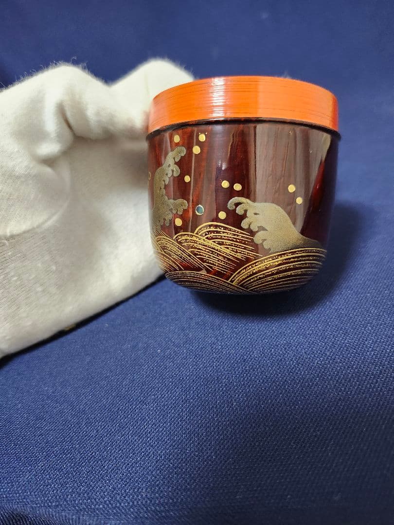 棗　 珠光　波　一星　共箱　茶道具