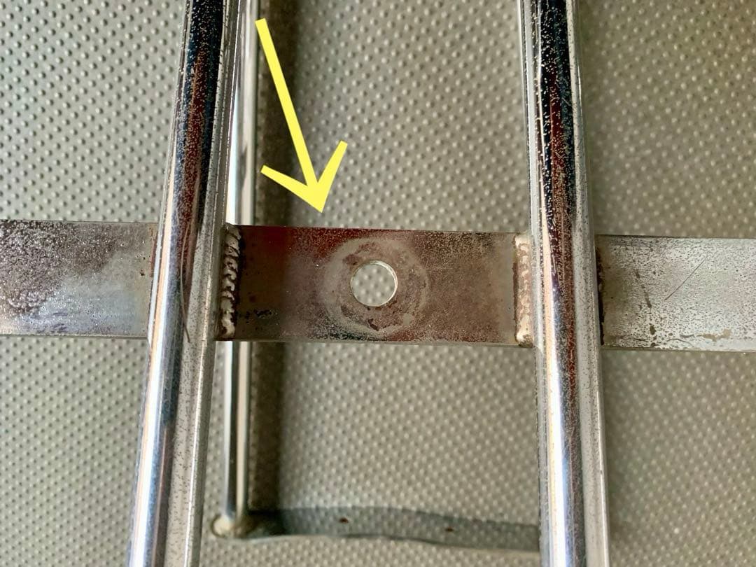 ☆【ヴィンテージパーツ】Vespa ベスパ スモール用 フラットリアキャリア