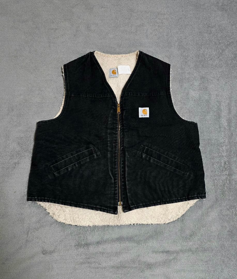 Carhartt ベスト V03 BLK 90s USA デトロイトジャケット