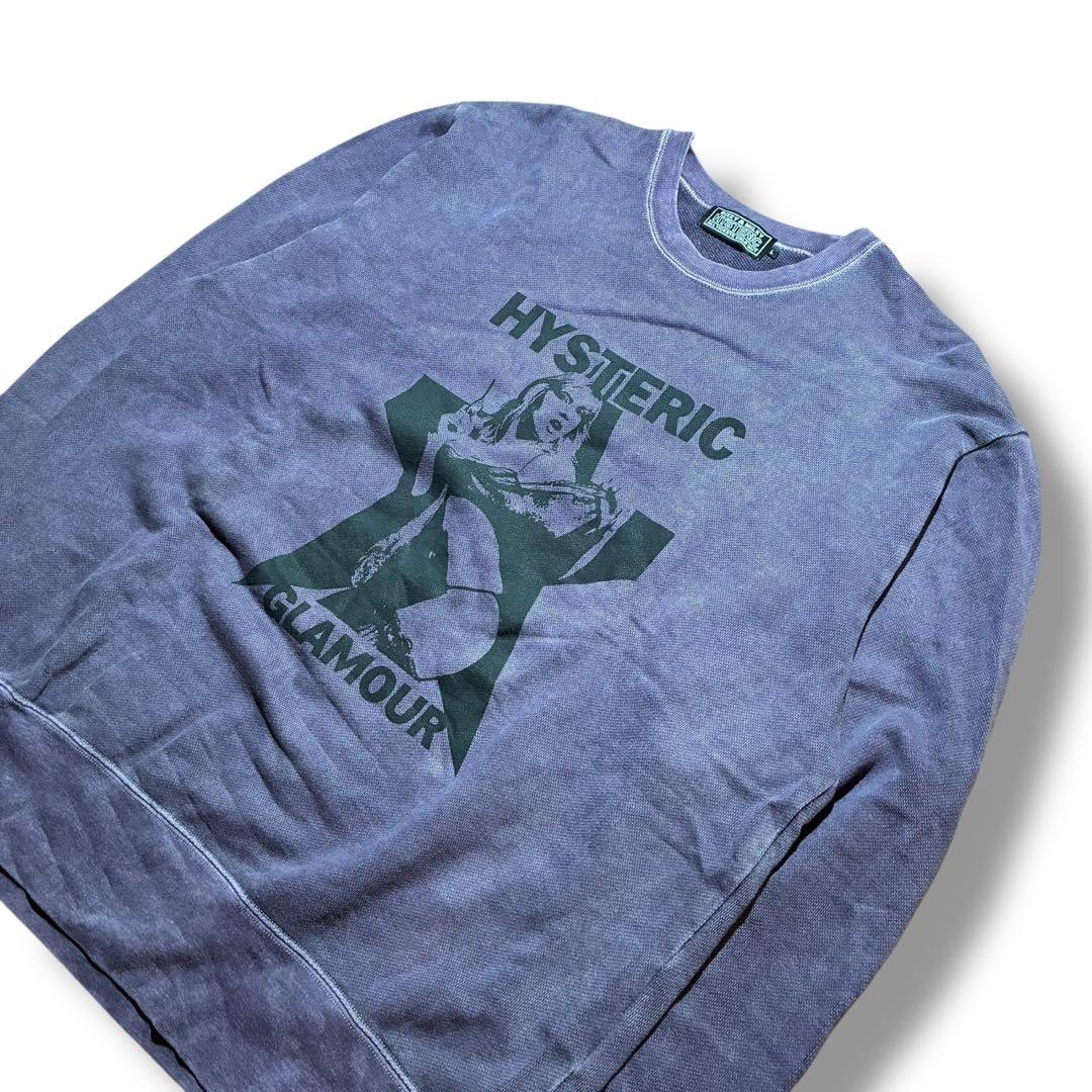 ヒステリックグラマー ガールプリント スウェット フェード Y2K