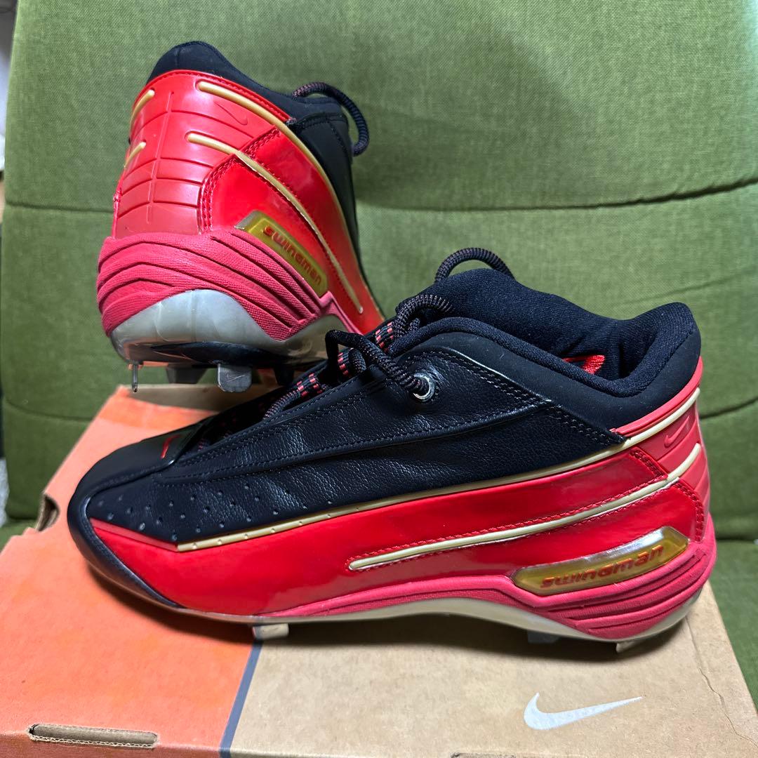 Nike エアグリフィーメタルスパイクシューズ 黒/赤