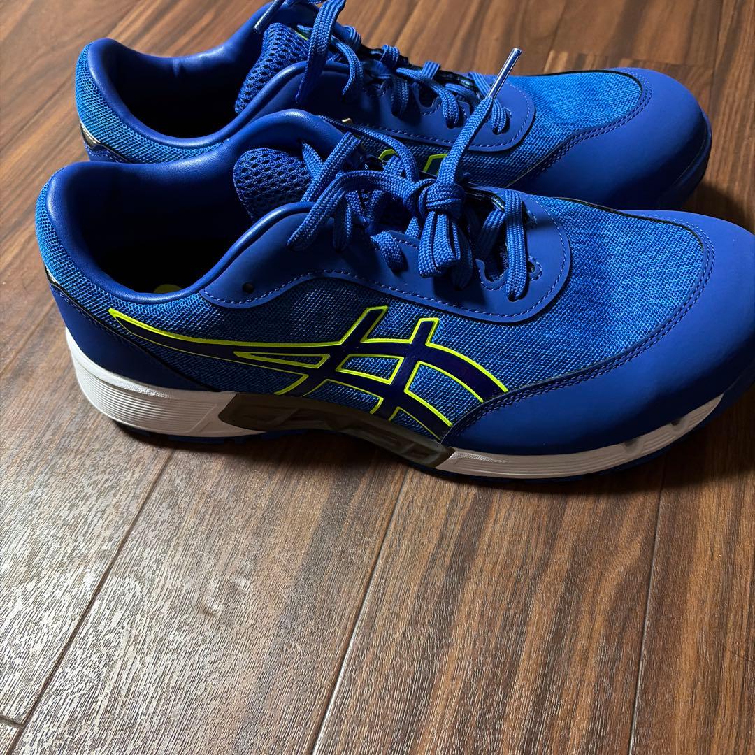 ASICS 青 メッシュ安全靴