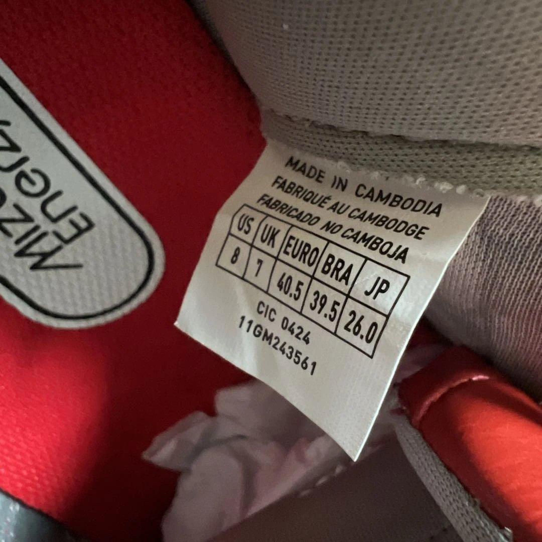 26cm ミズノプロ クッションレボプロ ミッド レッド 野球 スパイク 金属歯