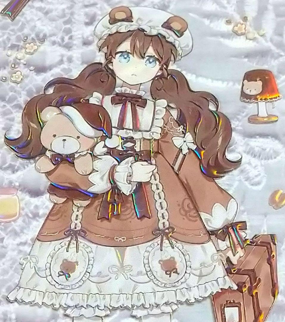 ✩のこり２✩J629＃熊古力(立体虹光)浮光文创切り売り海外人物マステ女の子