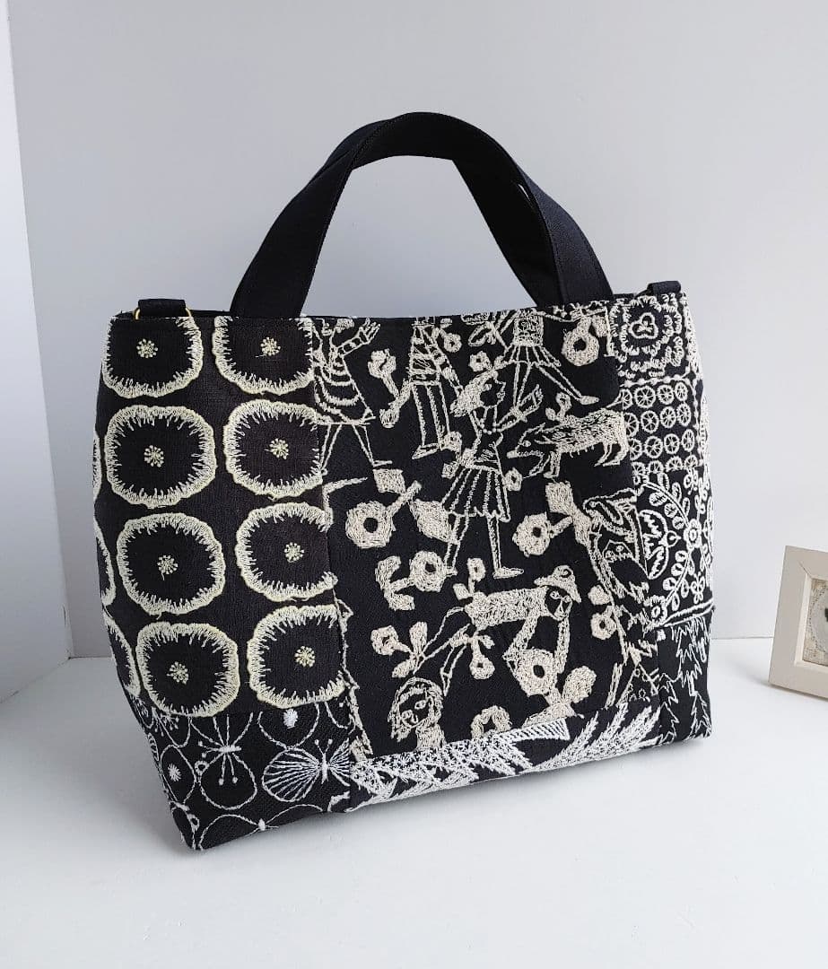 ミナペルホネン　neighborhood　パッチワーク2wayパニーニ風バッグ