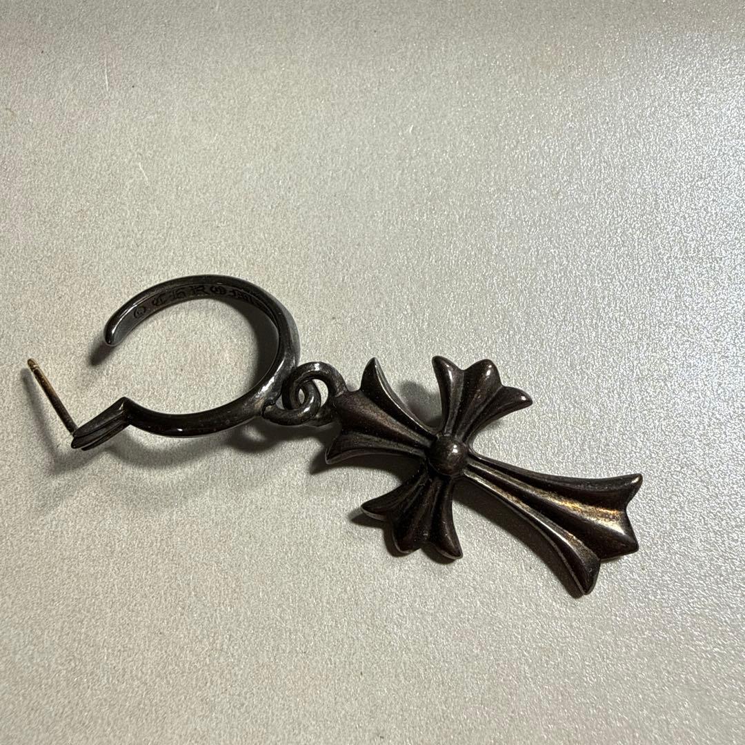 クロムハーツピアス　タイニーCHクロスフープ両耳
