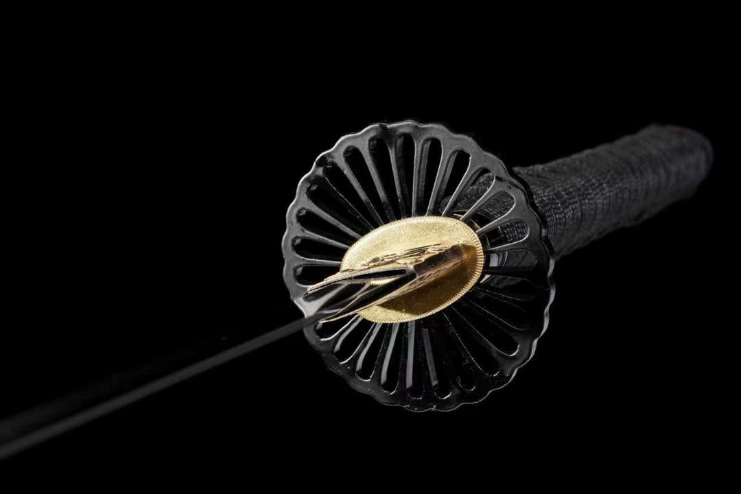 【黒前線】古兵器 刀装具 日本刀　模造刀 居合刀 武士道 鑑賞用 美術刀 贈り物