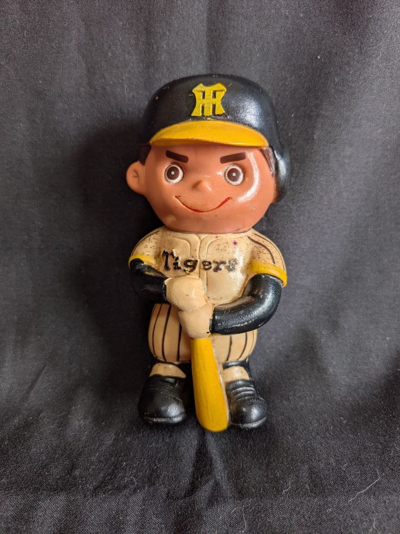当時物 太陽神戸銀行 ソフビ 野球 企業物貯金箱 阪神タイガース