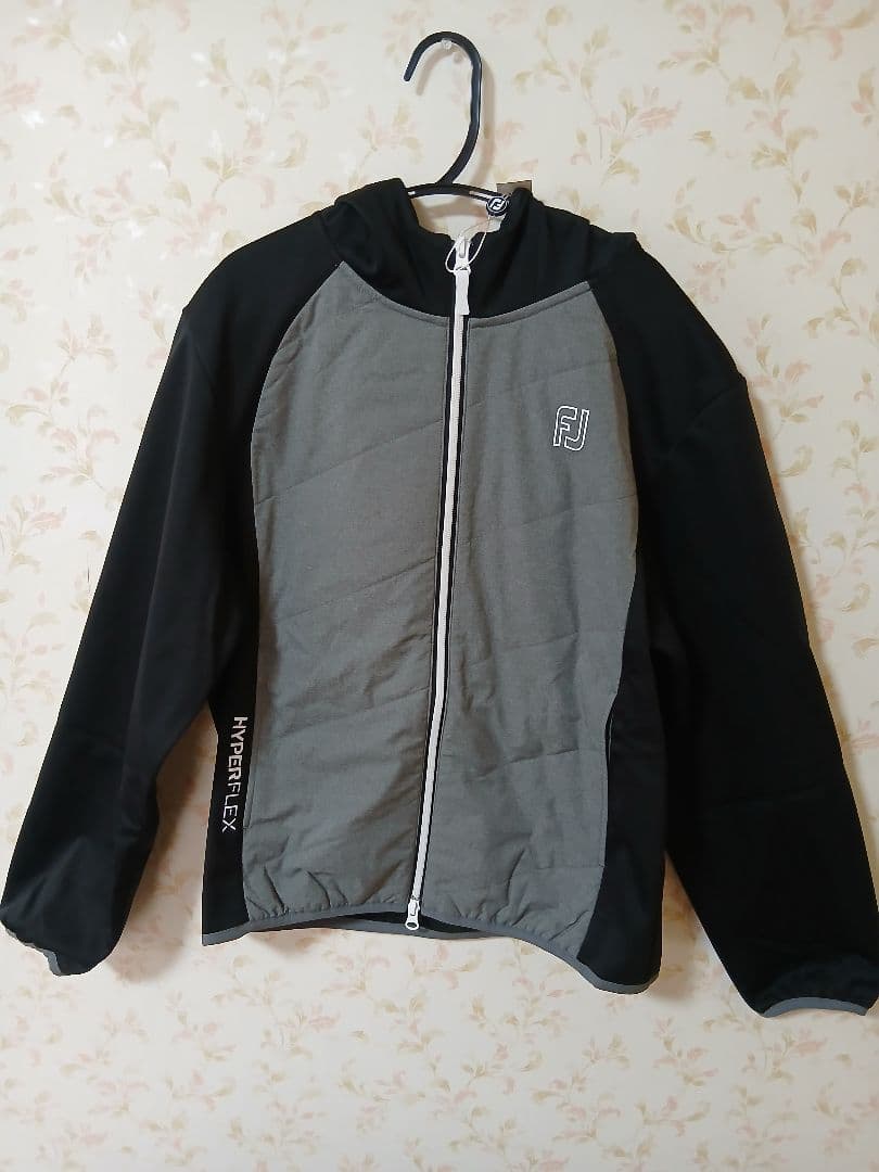 FJ レディースパーカージャケット (秋冬物)ブラック/グレー(L)