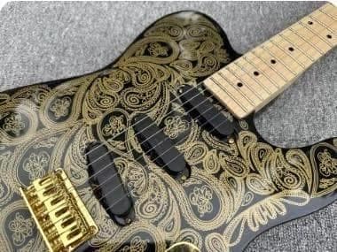 早期終了　新品　激渋ペイスリー柄　テレキャスター