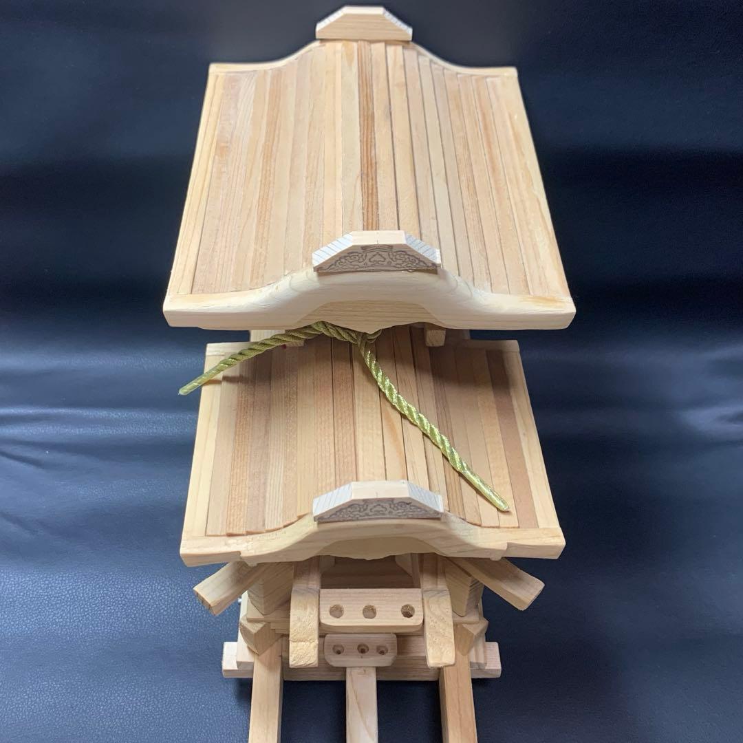 だんじり　下地車　模型　木製　ミニチュア