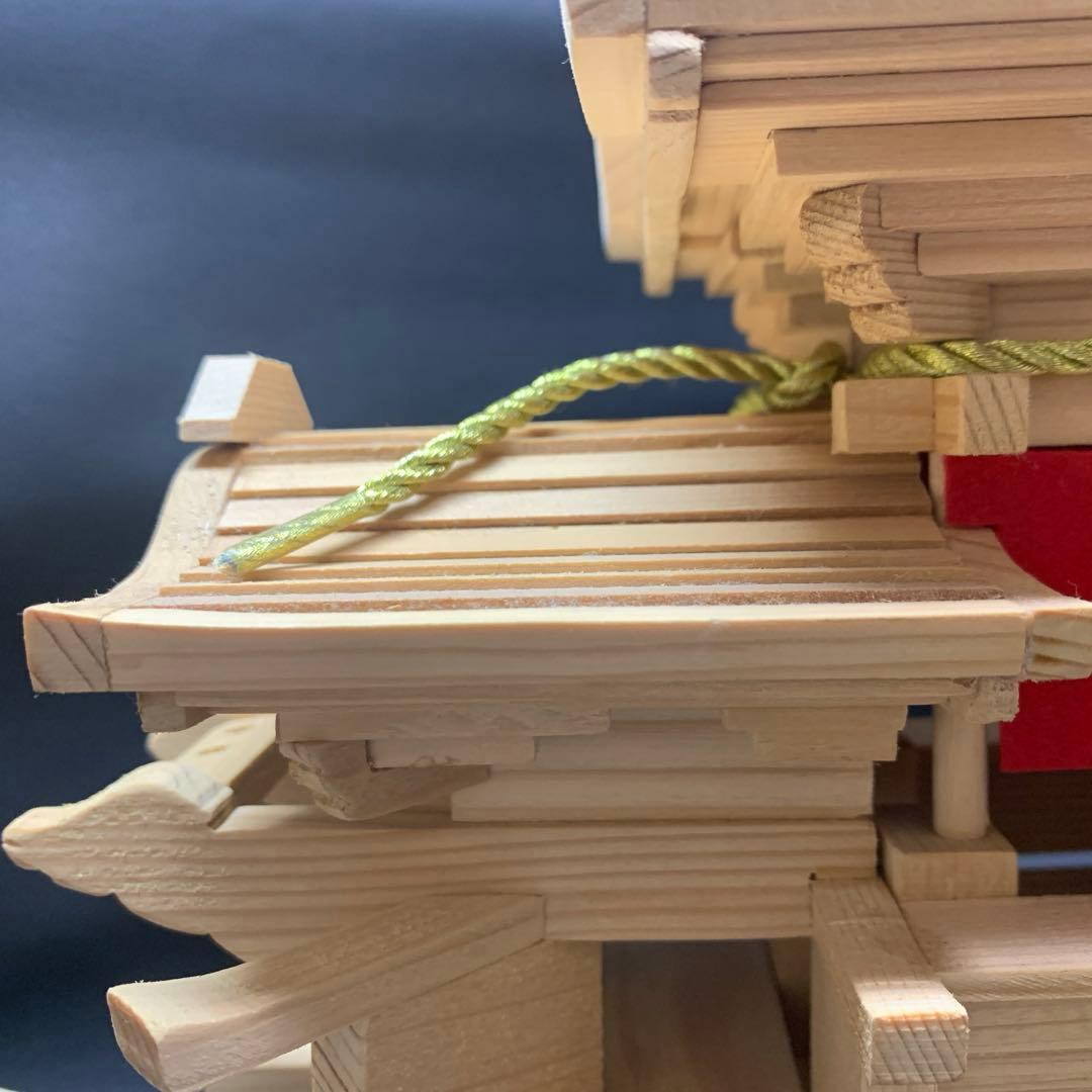 だんじり　下地車　模型　木製　ミニチュア