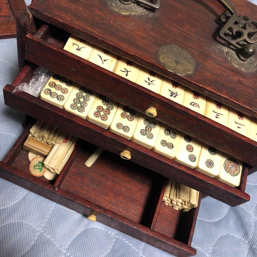 中国古玩 中国製 麻雀 ボードゲーム