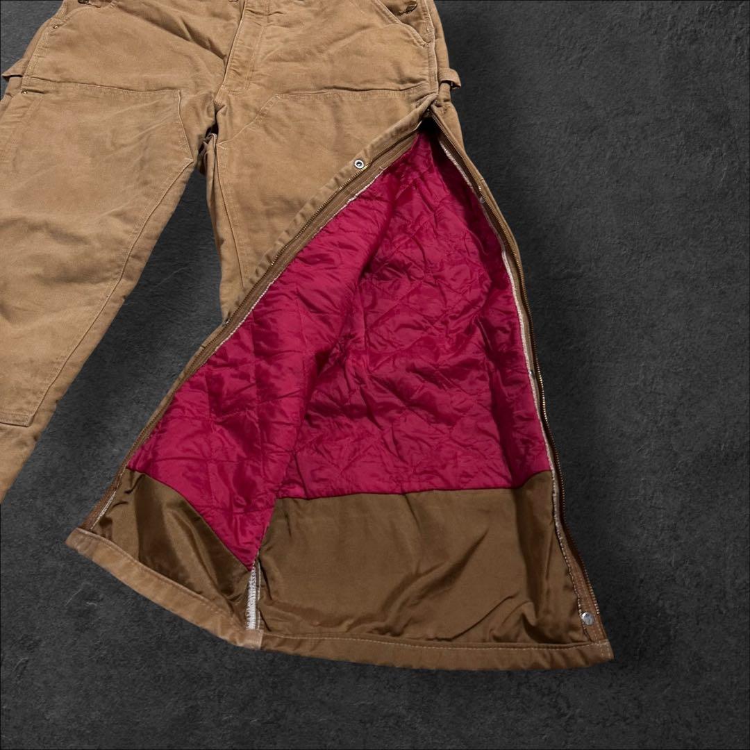 Carharttカーハート オーバーオールダック中綿キルティングダブルニー古着