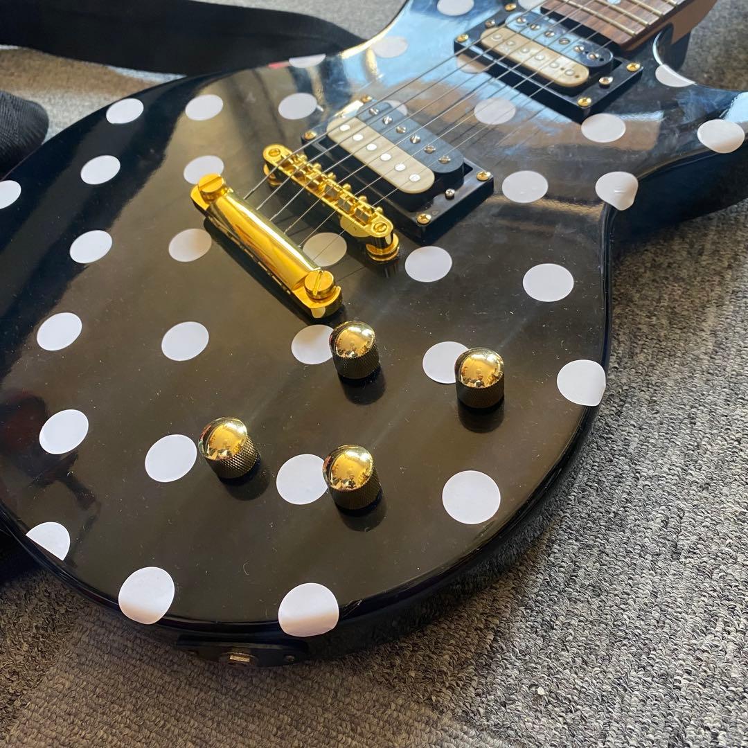 セイモアダンカンPAF搭載 バーニードット柄エレキギターランディーローズ