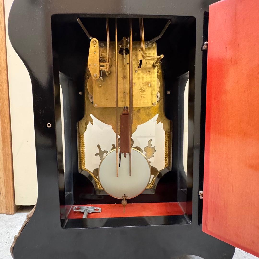 希少 アンティーク振り子置き時計 ドイツ