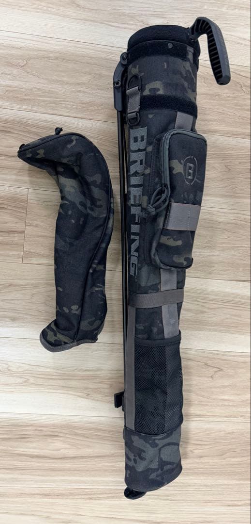 「美品」BRIEFING ブリーフィング　セルフスタンドバッグキャリーマルチカモ