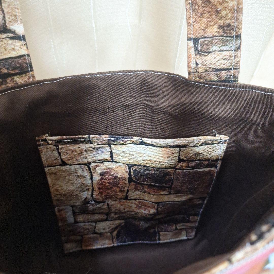 激レアパネル　ハンドメイド　ミニバック　フラットポーチ