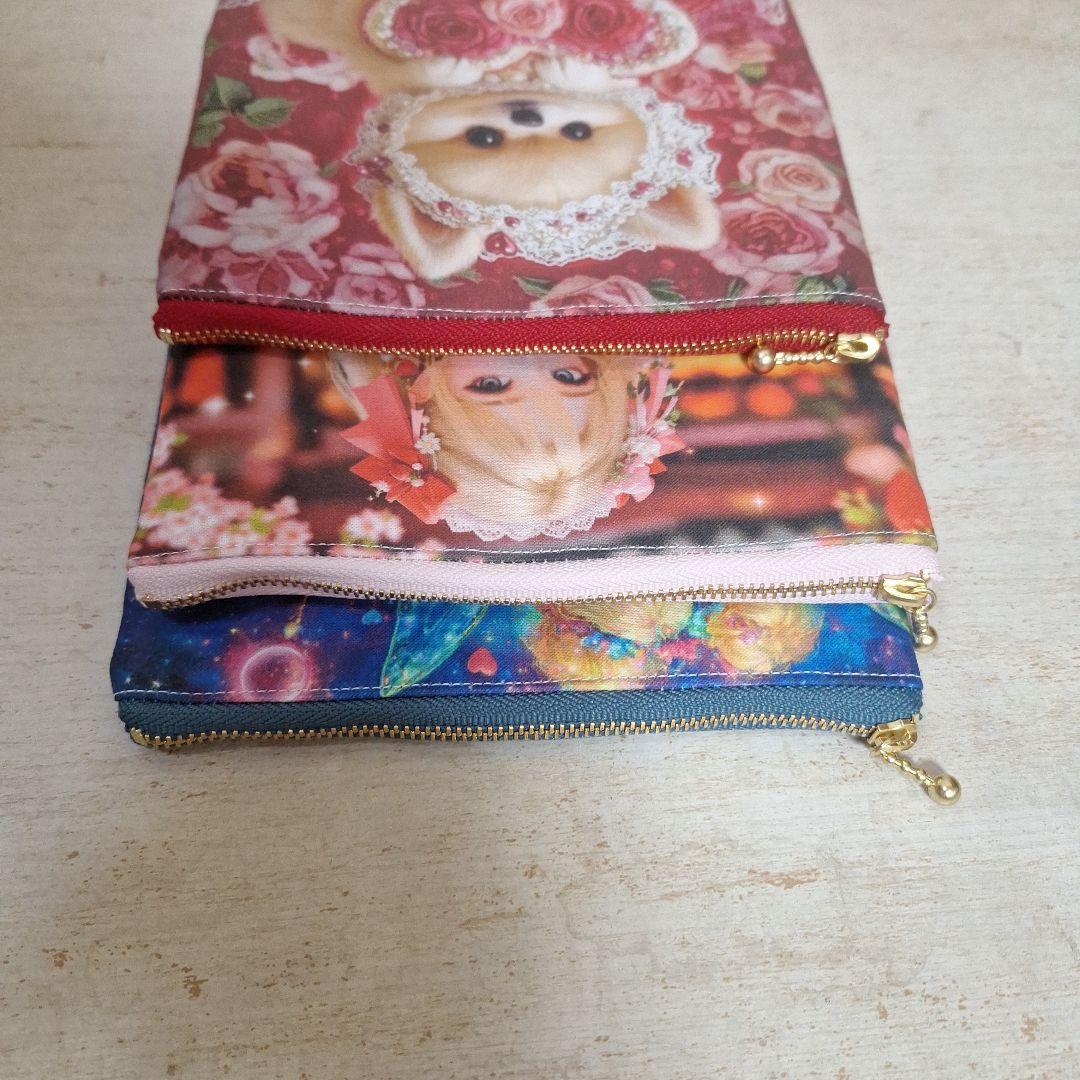 激レアパネル　ハンドメイド　ミニバック　フラットポーチ