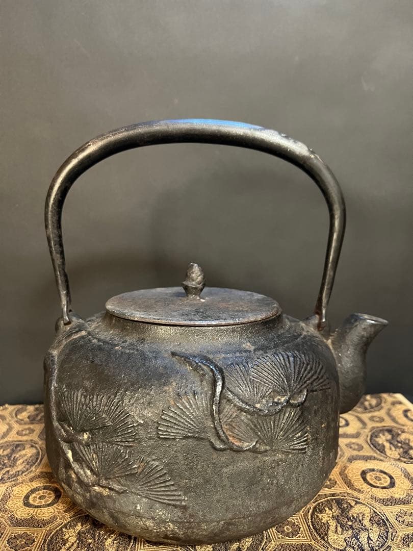 鉄瓶 茶道具 南部鉄器 アンティーク 湯沸かし 金属工芸 煎茶道具 茶器 鉄器