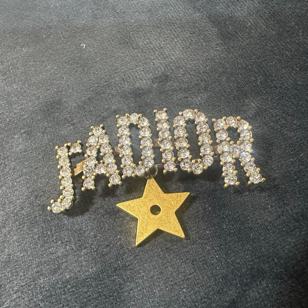 NR/7.30/10 DIOR ブローチ　スター　ラインストーン