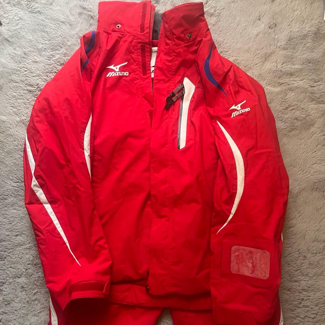 ミズノ スキーウェア L セットアップ 赤