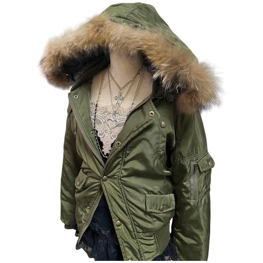 Y2K ファー ミリタリージャケット 平成ギャル archive お兄系