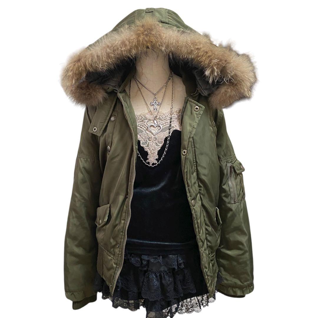 Y2K ファー ミリタリージャケット 平成ギャル archive お兄系