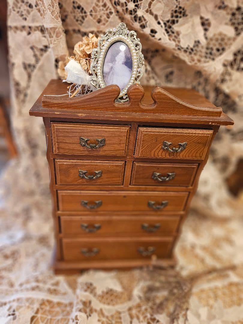 フランスアンティーク風　小物入れ　キャビネット　ブロカント