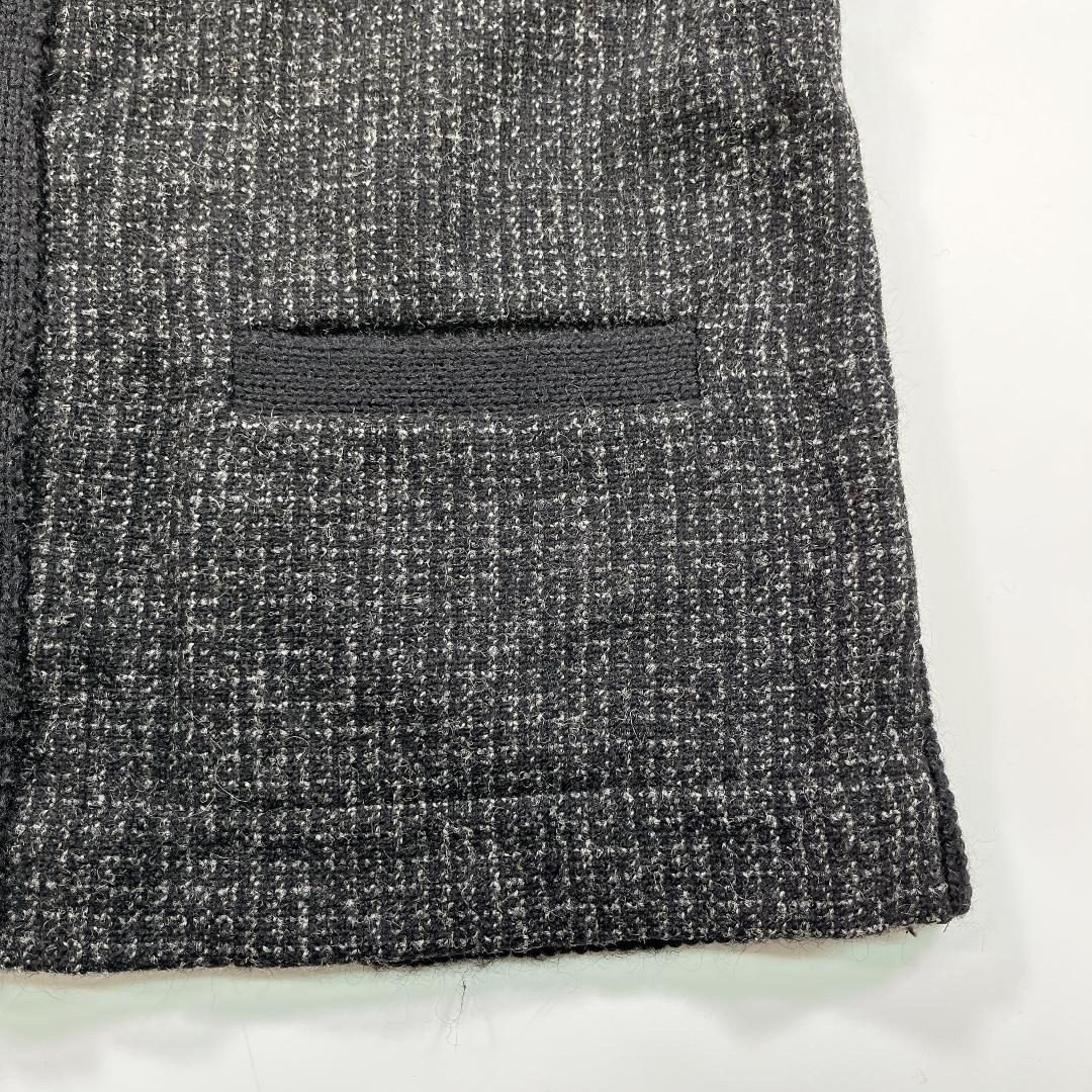 COMME des GARÇONS HOMME ニット ベスト 黒×グレー