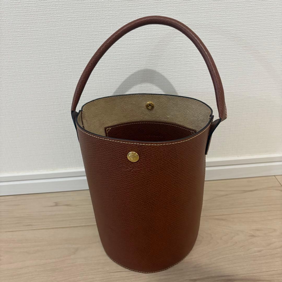 LONGCHAMP ZSTLT NSYM03 ブラウンハンドバッグ