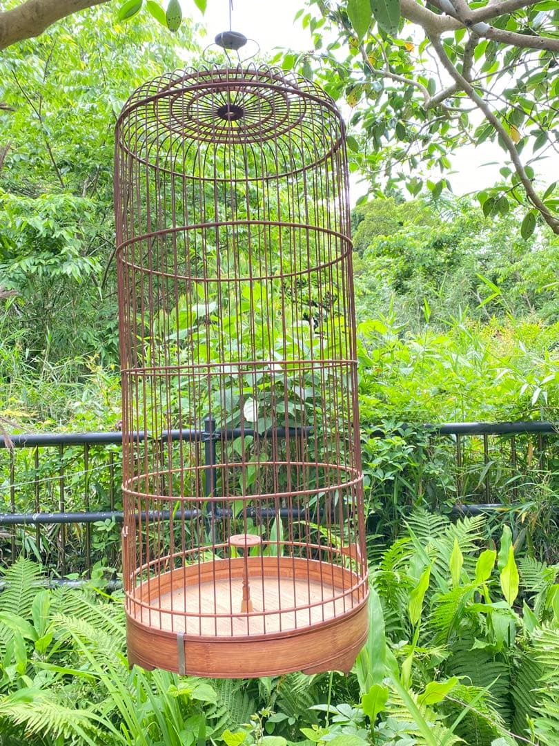 レトロなヒバリ籠