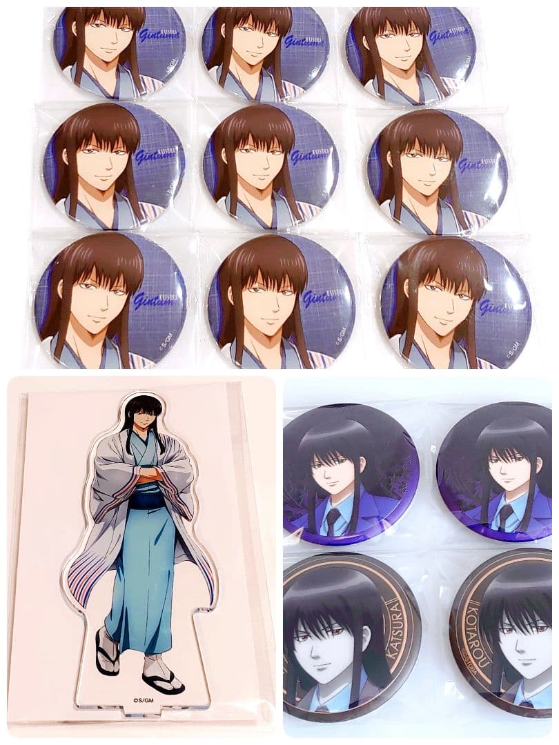 銀魂 桂小太郎 アクリルスタンド 缶バッジまとめ売り