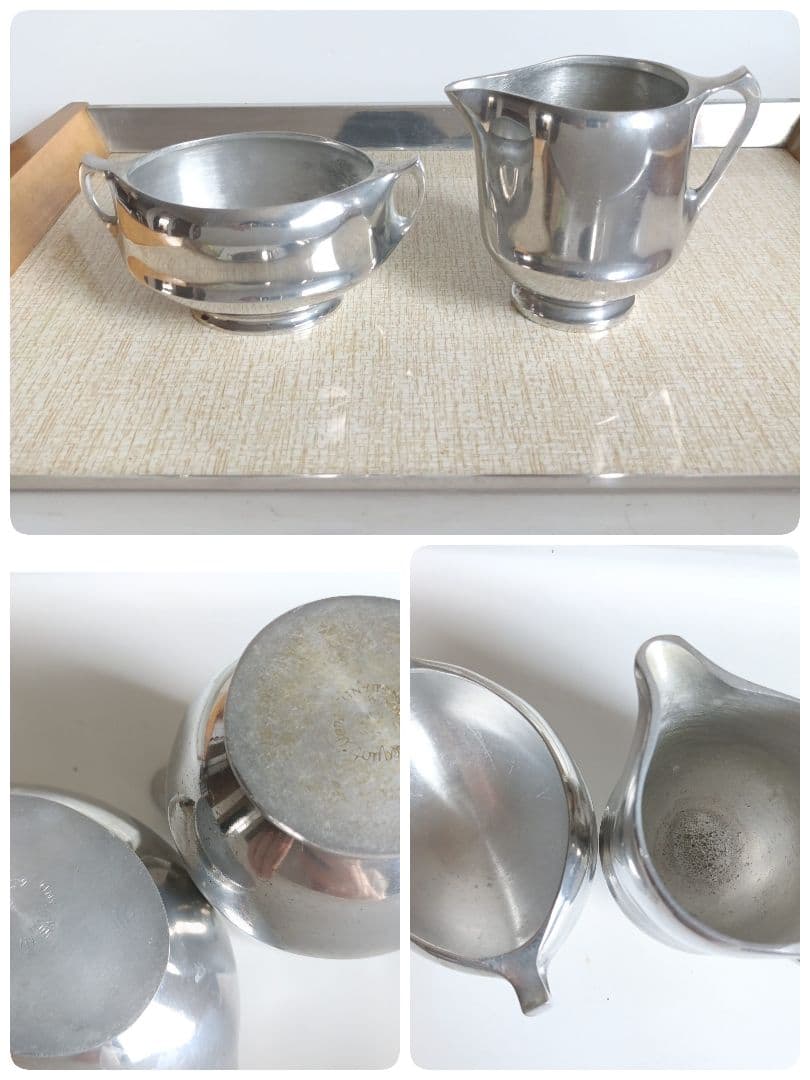 英国 Picquot Ware ピコーウェア ティーセット 6点 ヴィンテージ