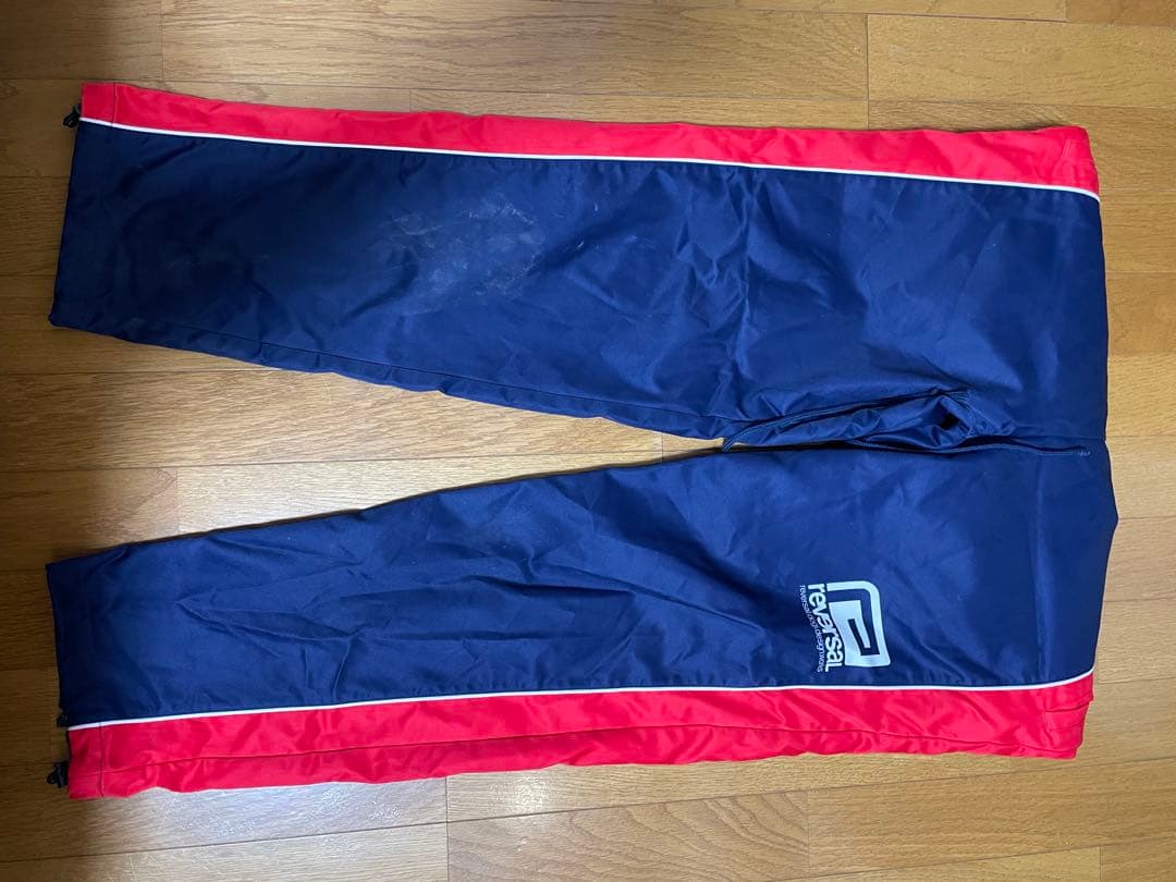 reversal 流経柏　ウォームアップパンツ ネイビー/レッド