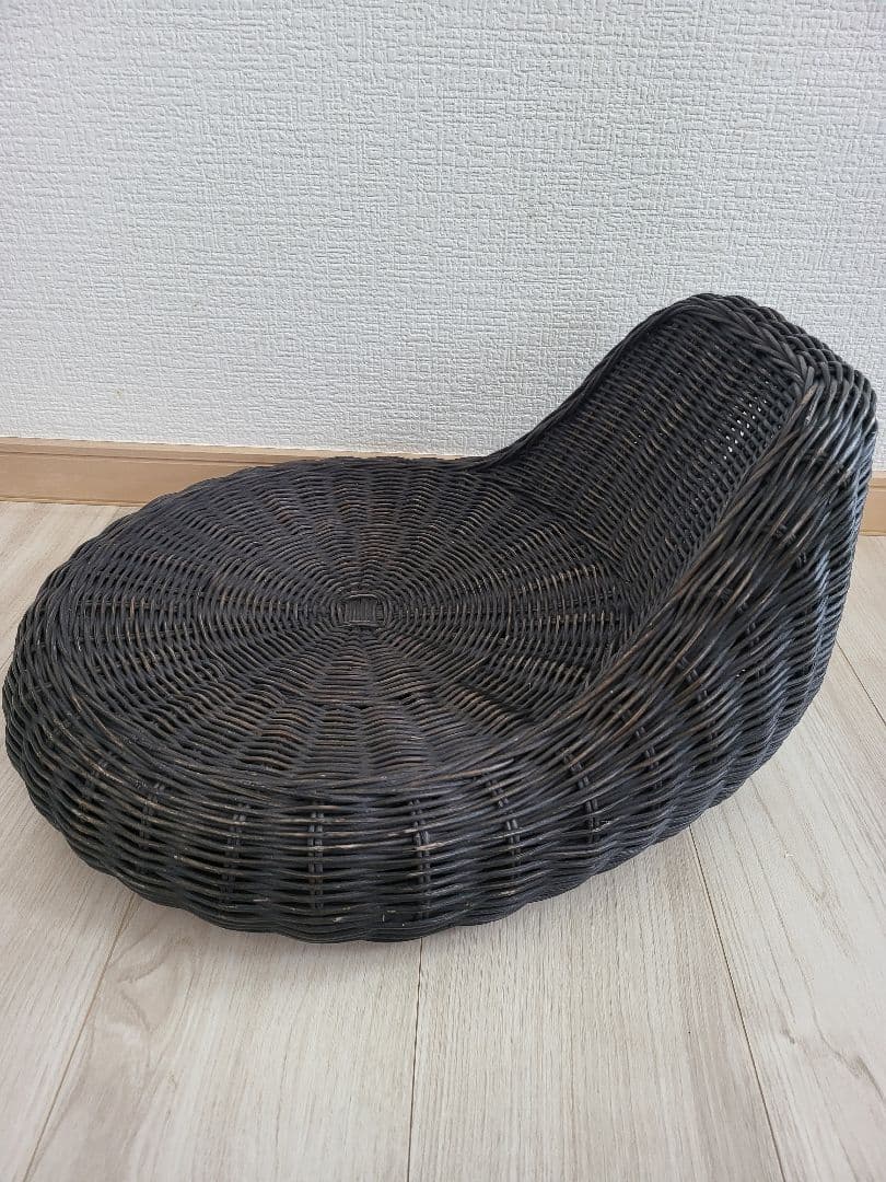 桜屋工業 RA-804 ラタン 円形 モダン 座椅子 籐 チェア2個セット