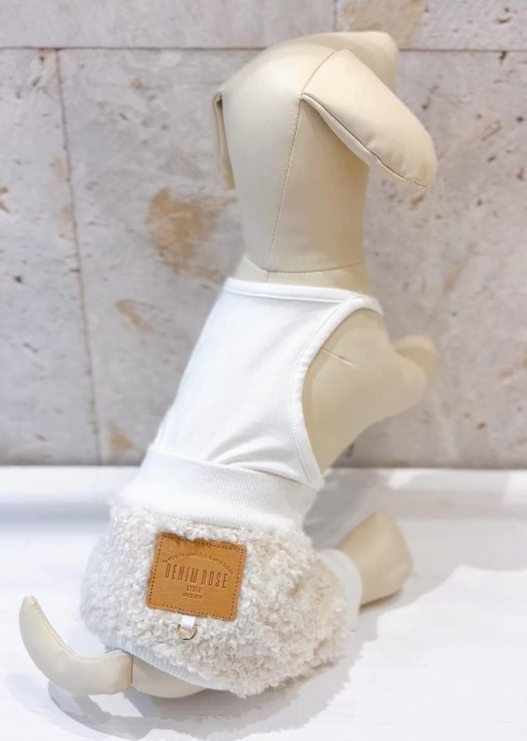 DENIM ROSE ワッペンボアパンツ