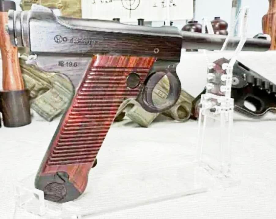 南部十四式アフリカ黒檀模型　1/1スケール　手作　新品