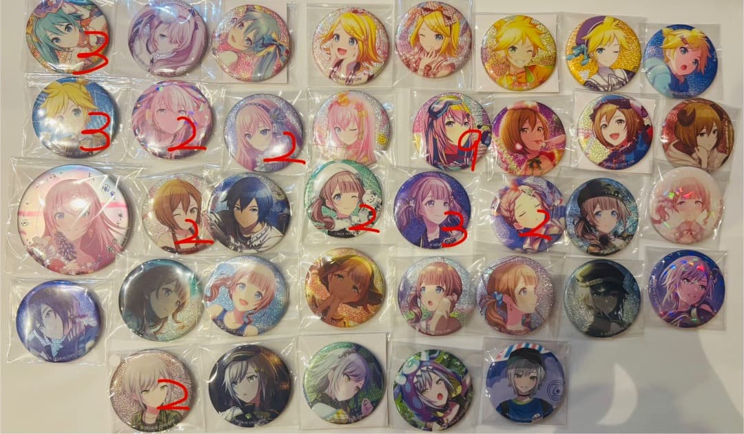 プロセカ 缶バッジ グリ缶