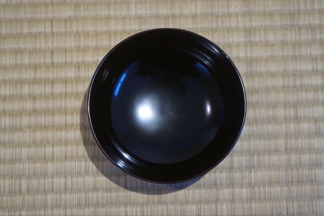 輪島塗 松鶴図金蒔絵 黒漆 吸物椀 2客 / 木製漆器 茶懐石