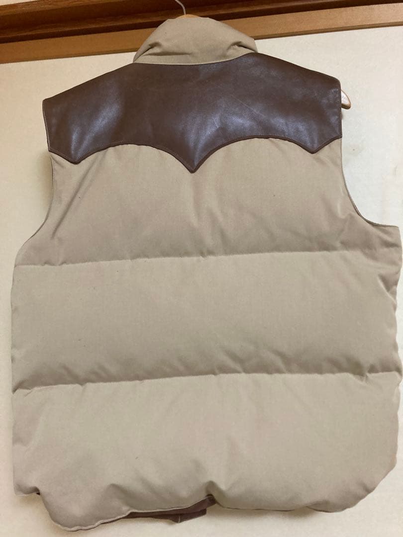 【値下げ】Sugar Cane DOWN ベスト Lサイズ ベージュ/ブラウン