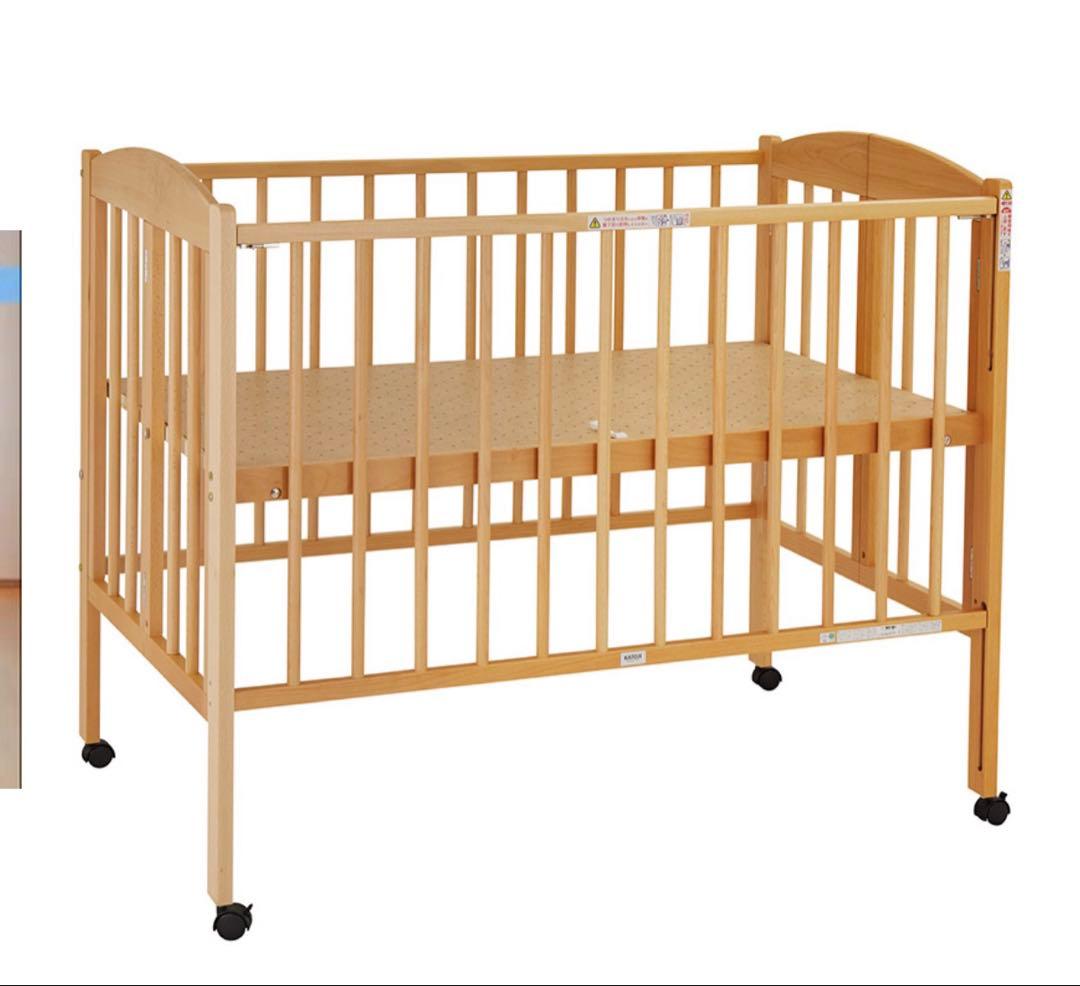 ハイポジションベビーベッド 日本製 カトージ　送料込み